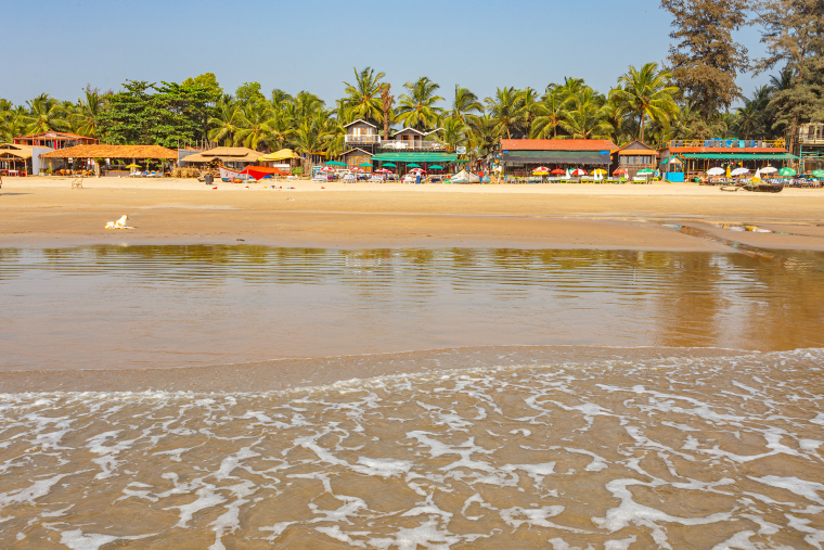 Pláž v indickém Goa (Patnem)