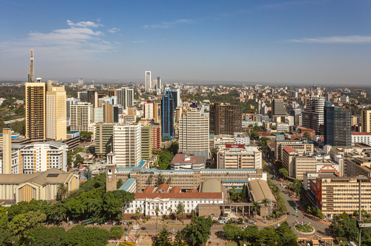 Nairobi Skyline – pohled na Central Business District