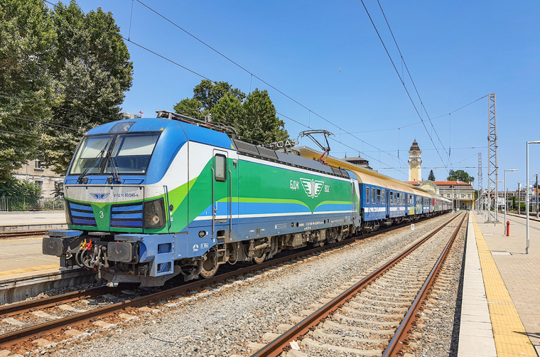 Nádraží Burgas - vlak BV