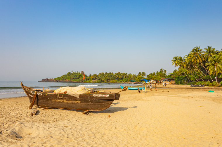 Patnem beach v indickém Goa